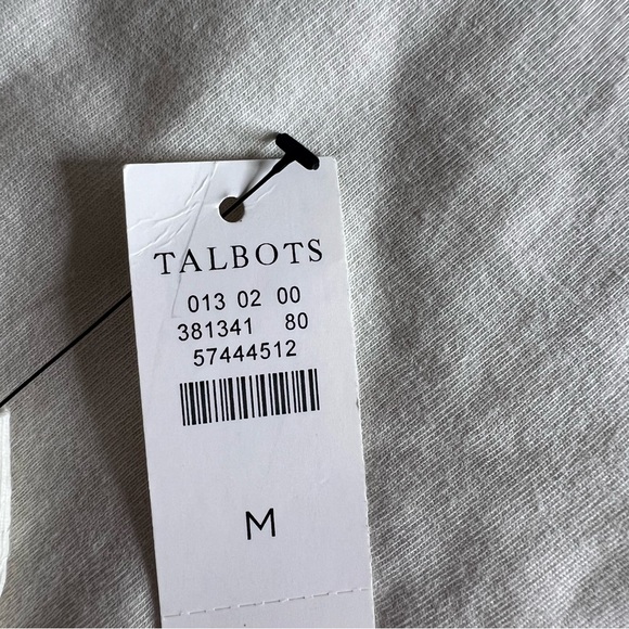 Talbots Womens Medium Embellished Crewneck Snowflake Tee Shirt Christmas New - Picture 12 of 12